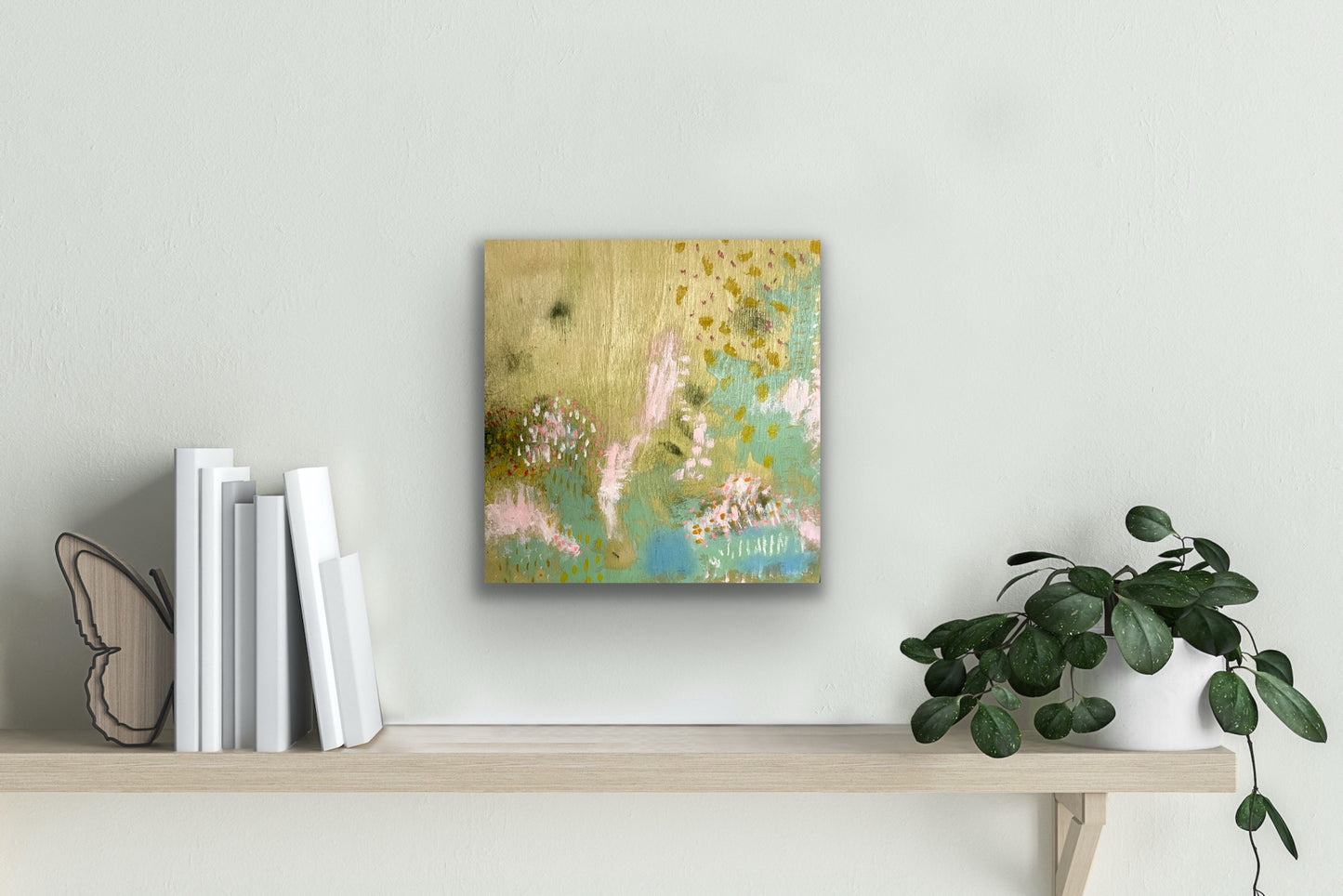 Meadow Afternoons - Original Painting on Wood - 12 x 12 inches