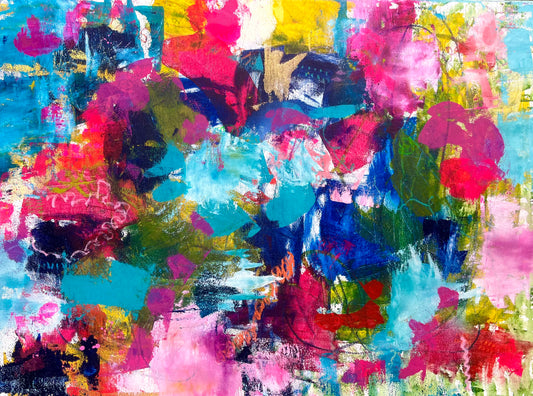 Woven - Original Painting on Canvas - 18 x 24 inches - Tapestry Collection