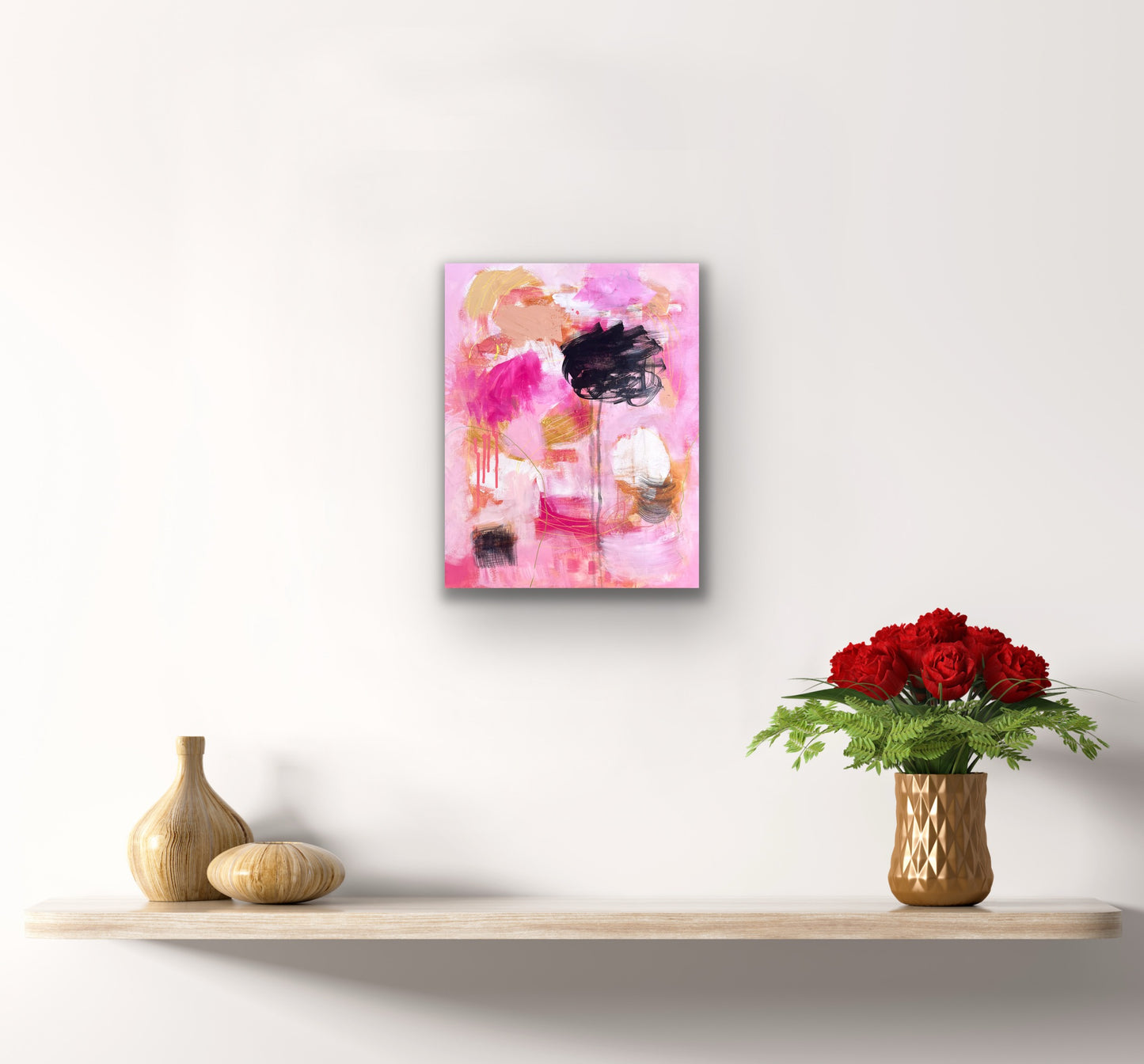 A Dance of Light and Shadow - Original Painting on Canvas - 16 x 20 inches