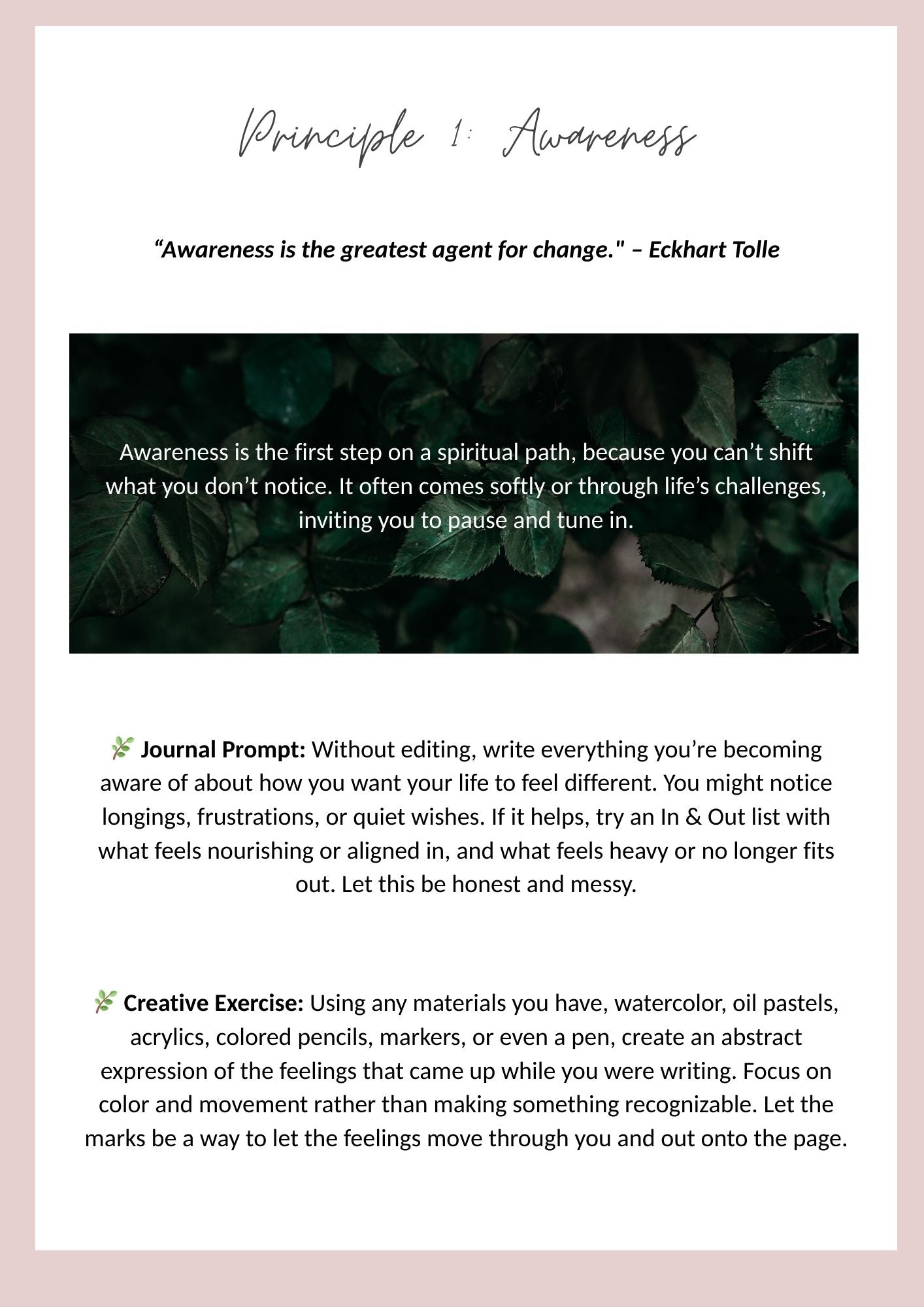 Spirit Revival: Therapeutic Art & Journaling Workbook