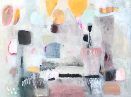 Hot Air Balloons - Original Painting on Canvas - 30 x 40 inches