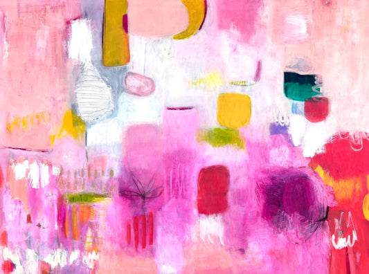 Summer's Bloom - Original Painting on Canvas - 36 x 48 inches