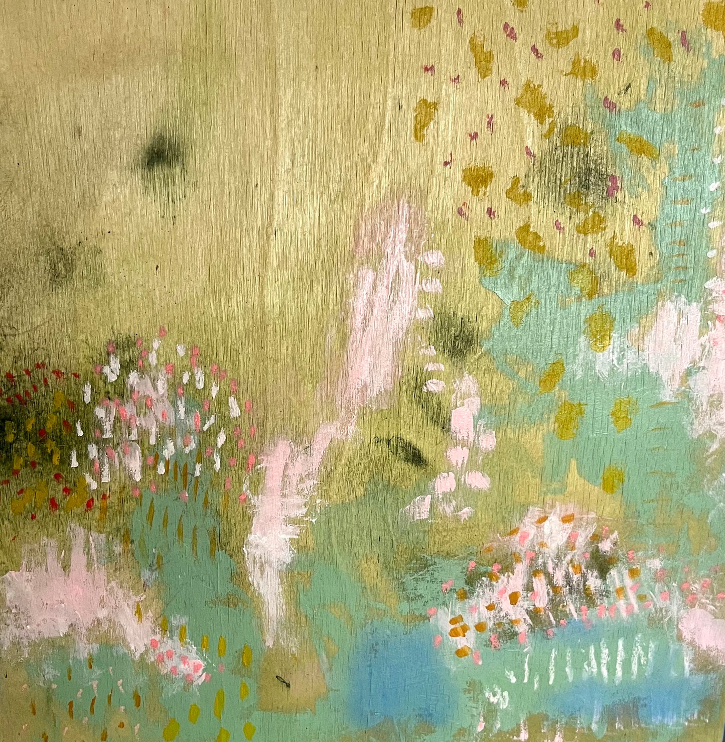 Meadow Afternoons - Original Painting on Wood - 12 x 12 inches