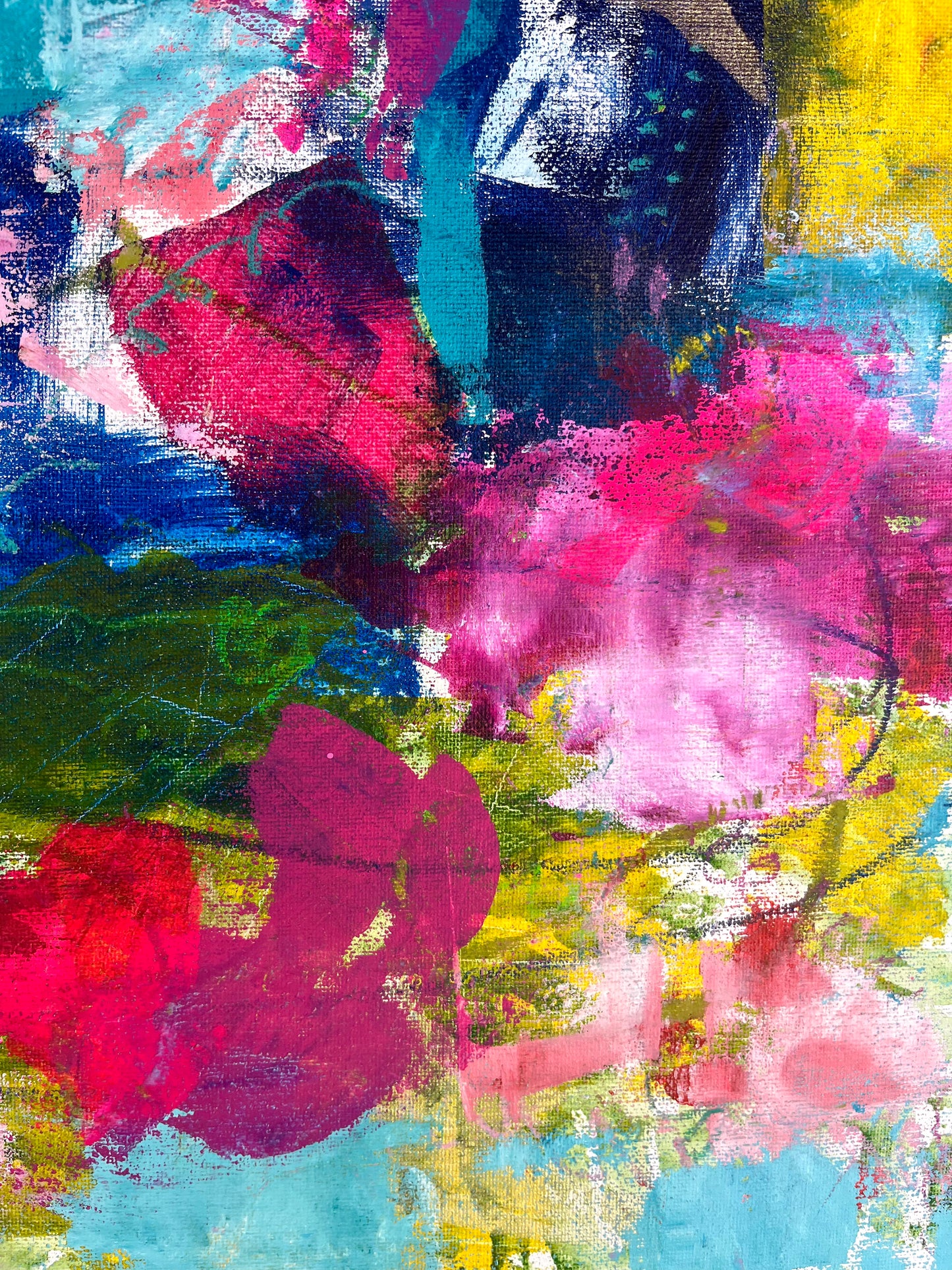 Woven - Original Painting on Canvas - 18 x 24 inches - Tapestry Collection