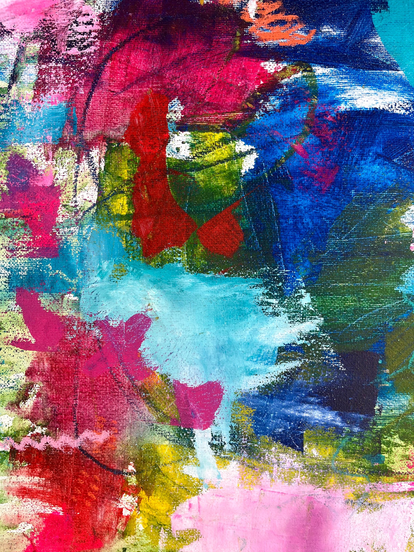 Woven - Original Painting on Canvas - 18 x 24 inches - Tapestry Collection