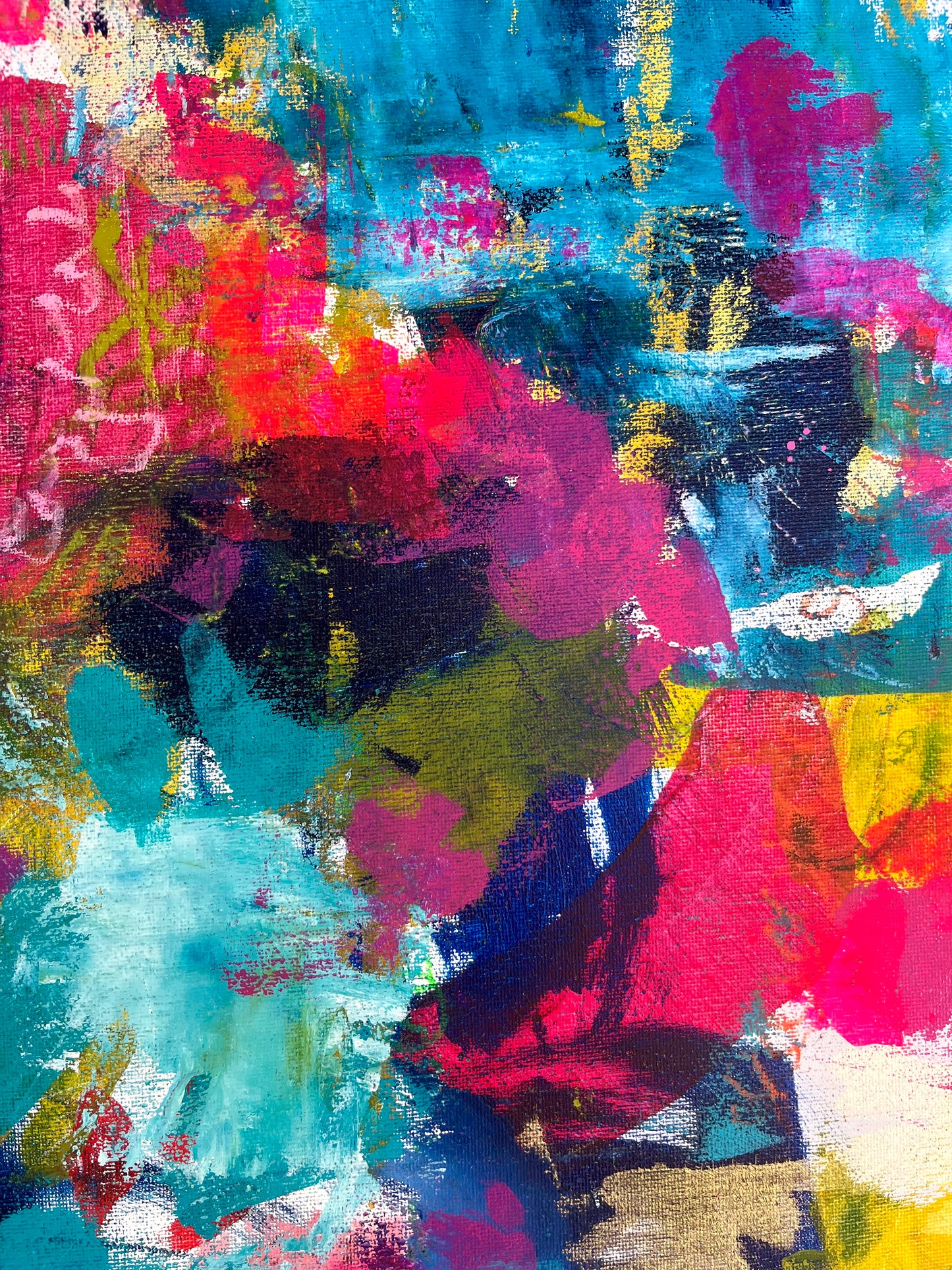 Woven - Original Painting on Canvas - 18 x 24 inches - Tapestry Collection