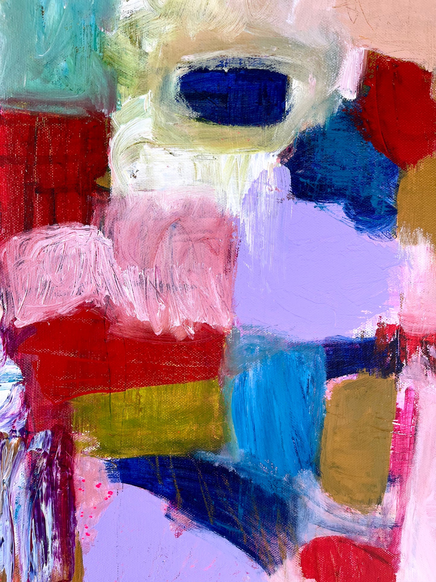 Gelato - 16 x 20 inches - Original Painting on Canvas - Mediterranean Moments Mini Series