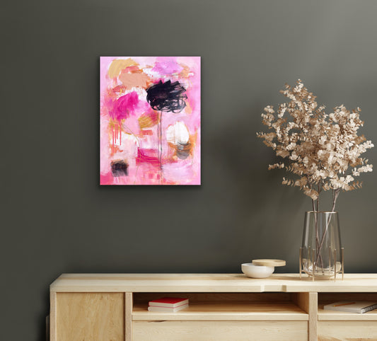 A Dance of Light and Shadow - Original Painting on Canvas - 16 x 20 inches